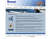 Tablet Screenshot of damanindustrial.com